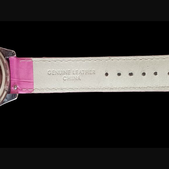 Limited Edition Disney Parkes Mickey Mouse Pink Leather Band Wristwatch 9.5" - Picture 5 of 9